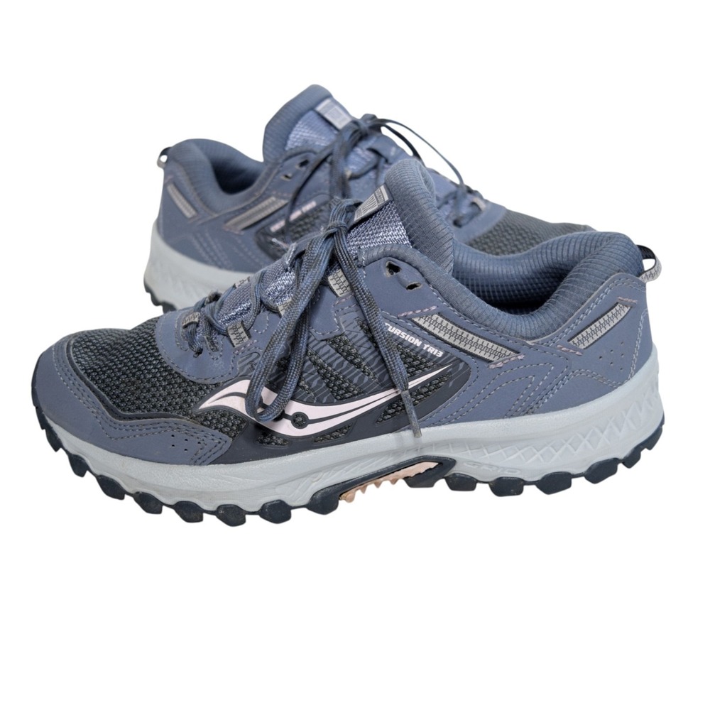 Saucony Excursion TR13 Womens Size 9 Trail Running Shoes Gray Blue S10524-3 - Picture 6 of 11
